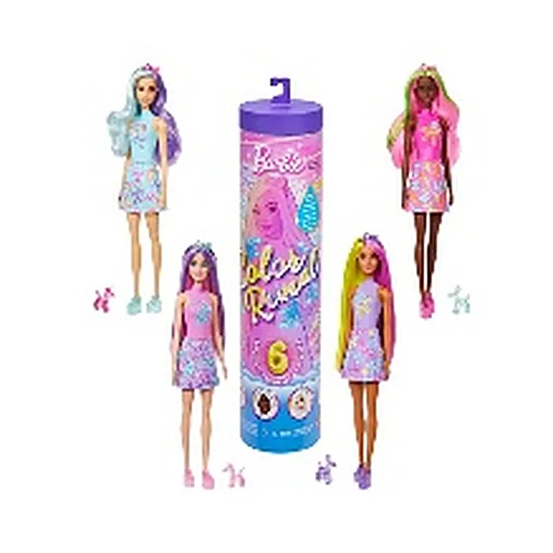 BARBIE COLOR REVEAL MUÑECA ANIMALITOS CON GLOBOS