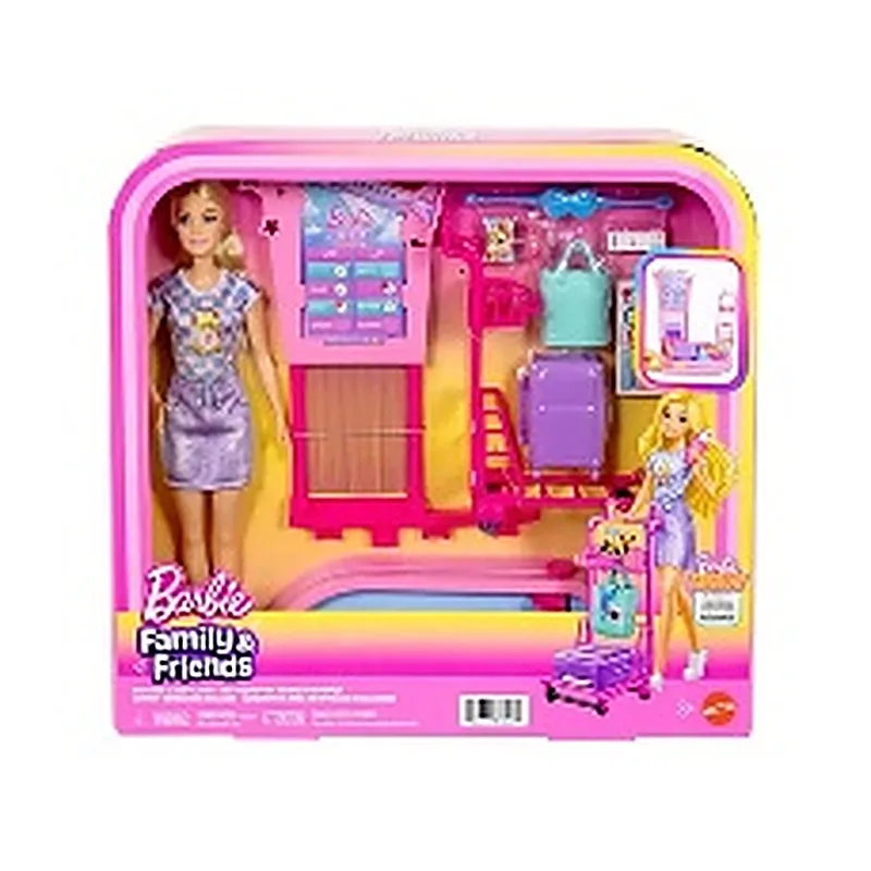 BARBIE FAMILY & FRIENDS SET DE AVENTURAS CON MUÑECA