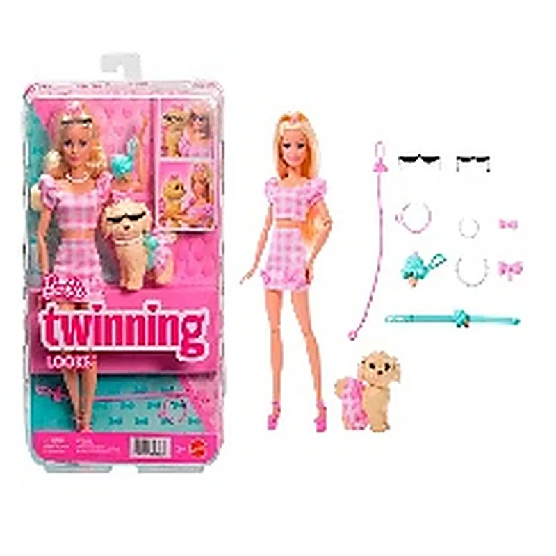 BARBIE MUÑECA LOOKS IGUALES BROOKLYN Y PERRITO