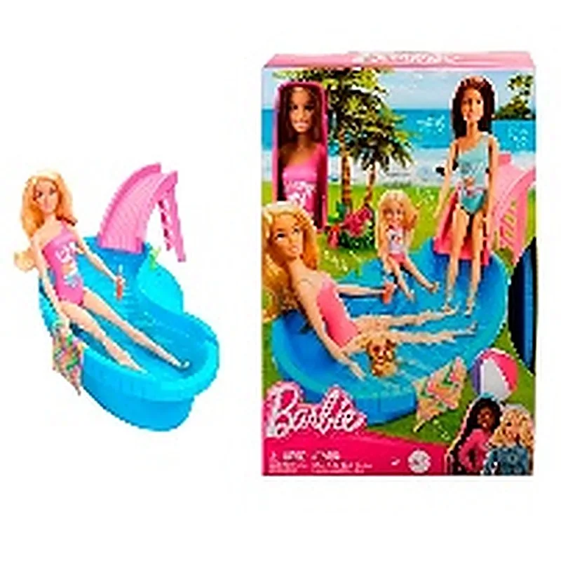 BARBIE SET DE JUEGO ALBERCA GLAM CON MUÑECA