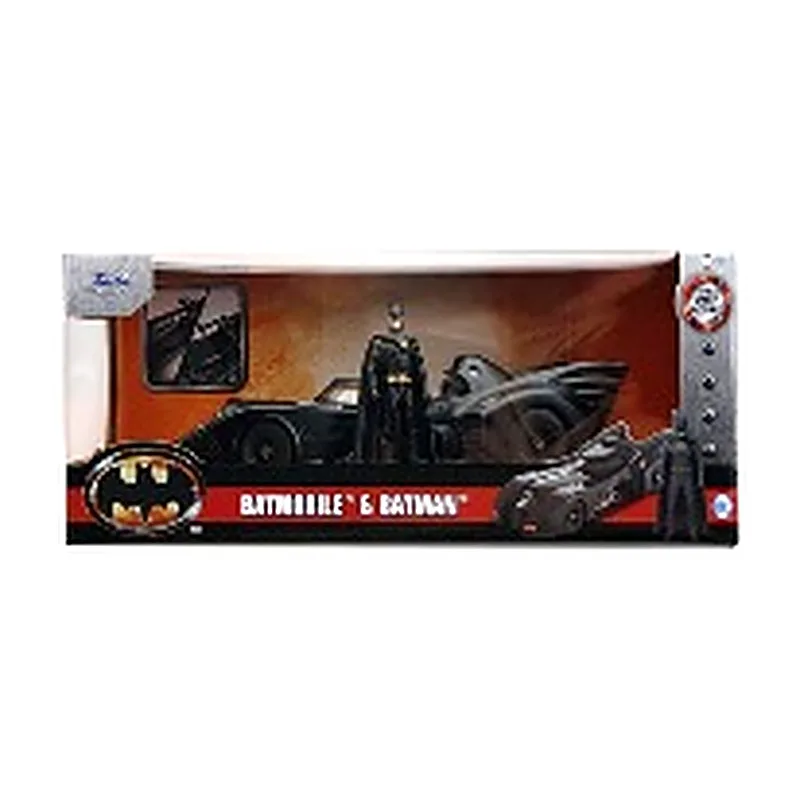 BATMAN BATIMOVIL DIECAST 1989 ESCALA 1:24 CON FIGURA