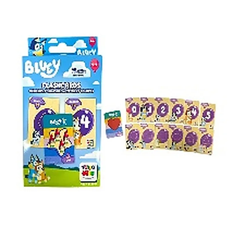 BLUEY FLASH CARDS- NÚMEROS, COLORES Y FIGURAS GEOMETRICAS