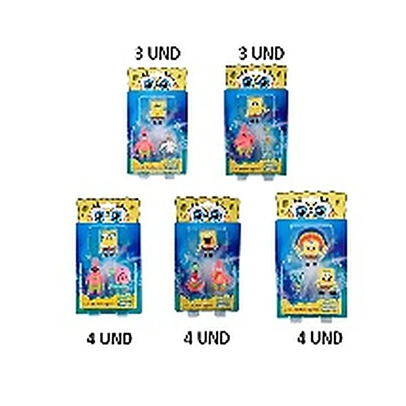 BOB ESPONJA PACK 3 FIGURAS 5 CM