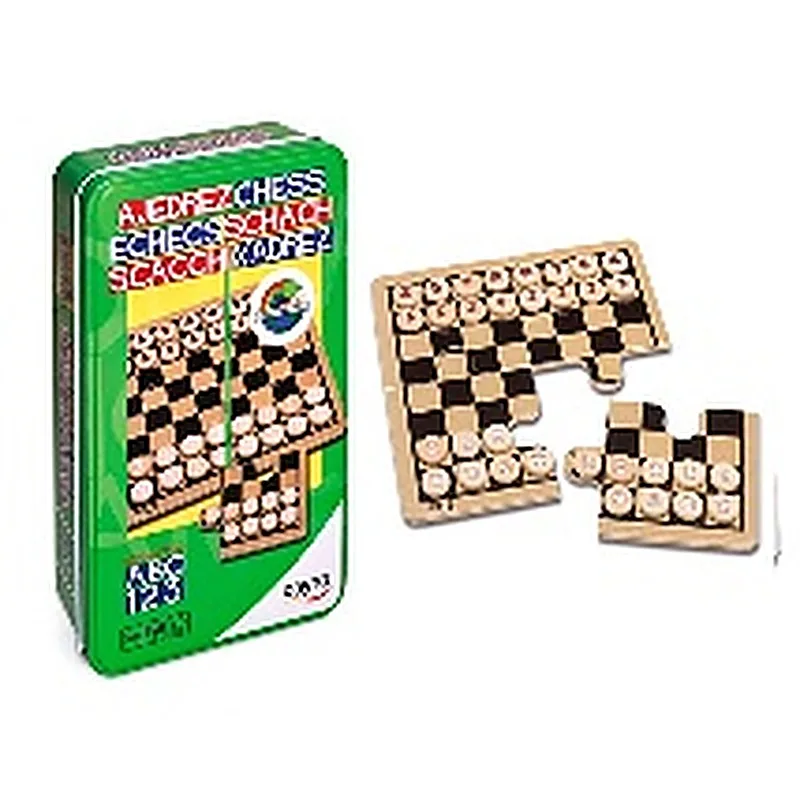 CAYRO AJEDREZ DE MADERA EN CAJA METAL