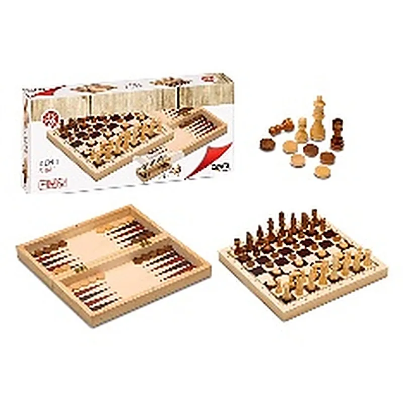 CAYRO JUEGO 3 EN 1 (AJEDREZ, DAMA, BACKGAMMON)