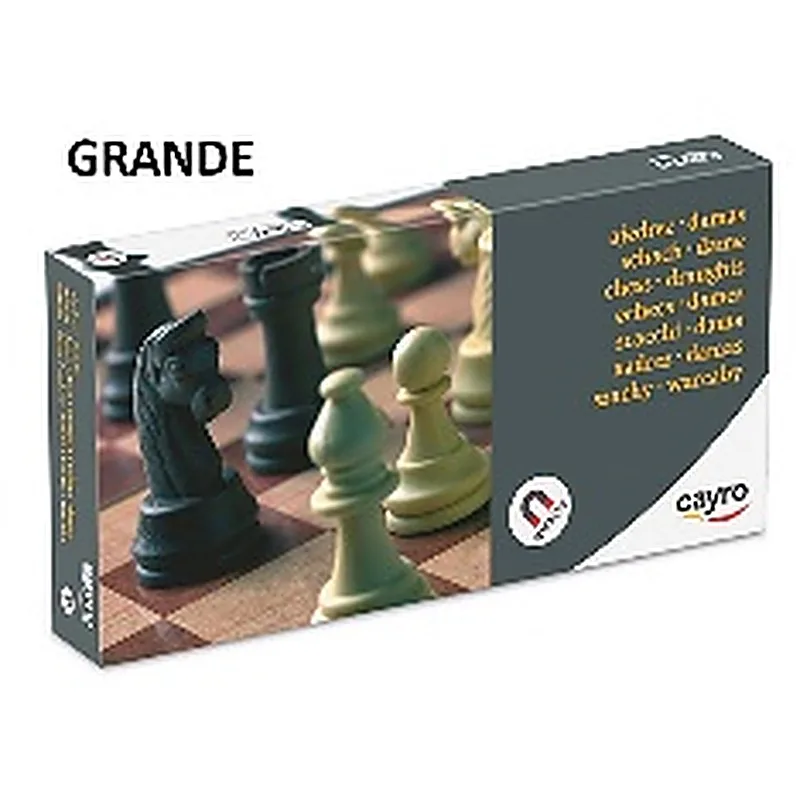 CAYRO JUEGO DE MESA AJEDREZ Y DAMAS MAGNÉTICO GRANDE