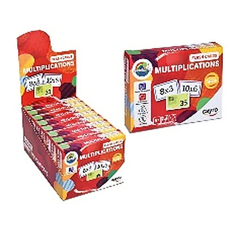 CAYRO JUEGO EDUCATIVO DE TARJETAS DE MULTIPLICACIÓN