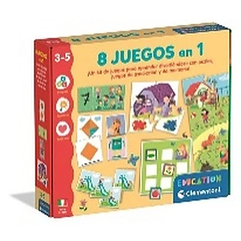CLEMENTONI 8 JUEGOS EN 1