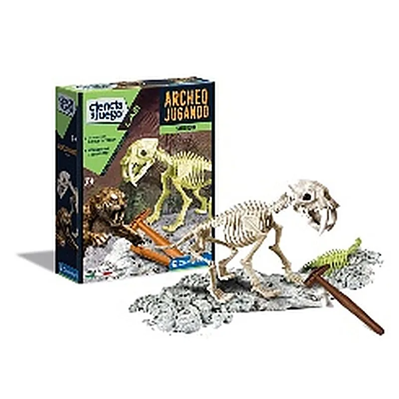 CLEMENTONI ARQUEOJUGANDO SMILODON FOSFORESCENTE