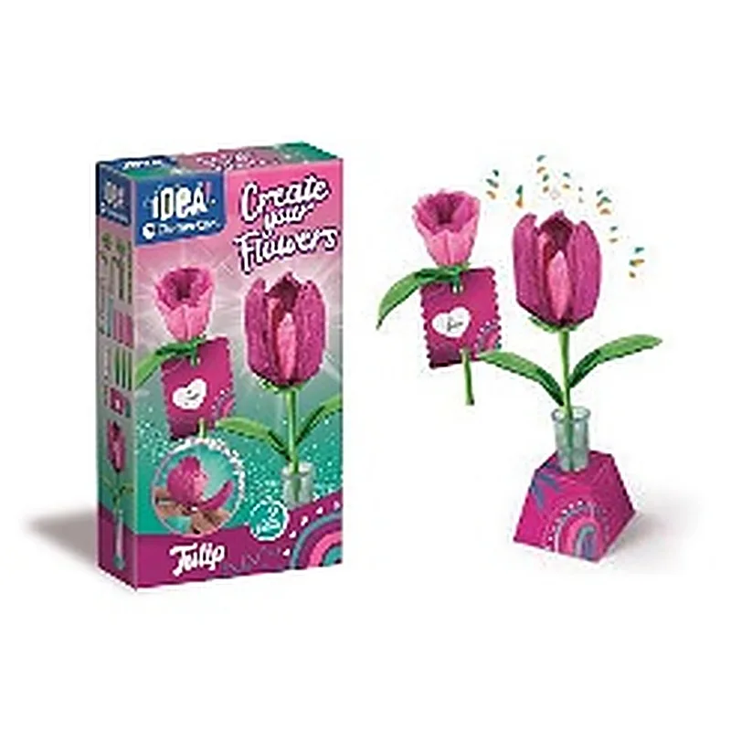 CLEMENTONI CREA TU FLOR, TULIPAN CONTIENE 25 PZAS