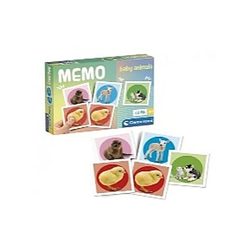 CLEMENTONI JUEGO DE MEMORIA POCKET - ANIMALES BEBES