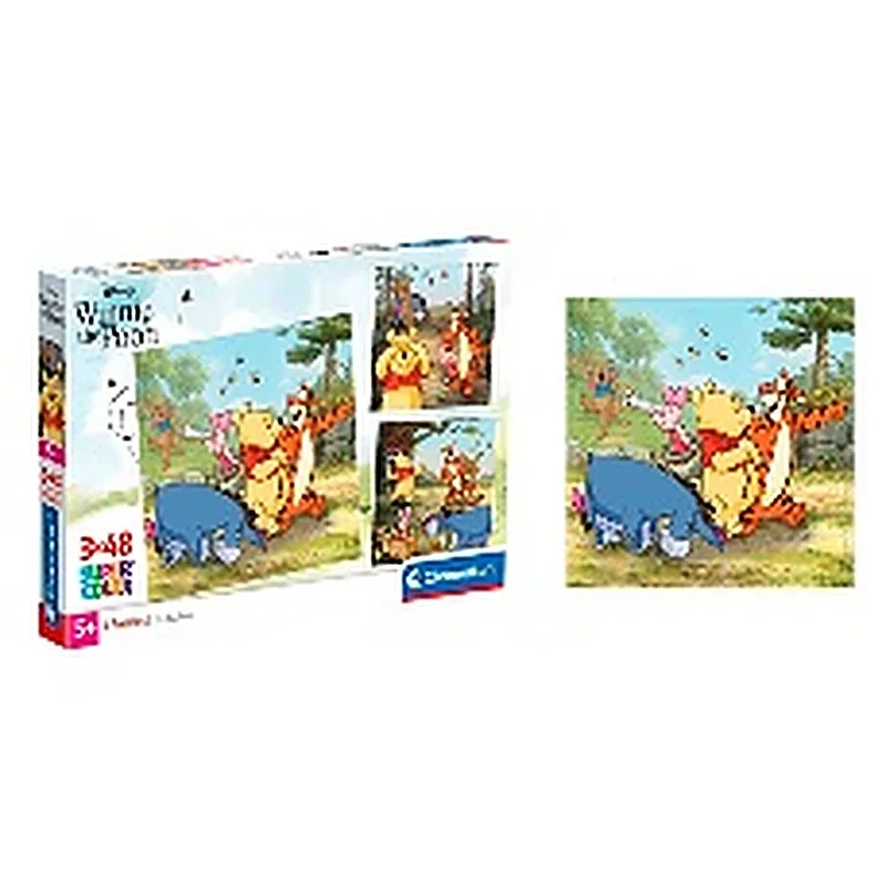 CLEMENTONI ROMPECABEZAS 3 X 48 PZAS, WINNIE THE POOH