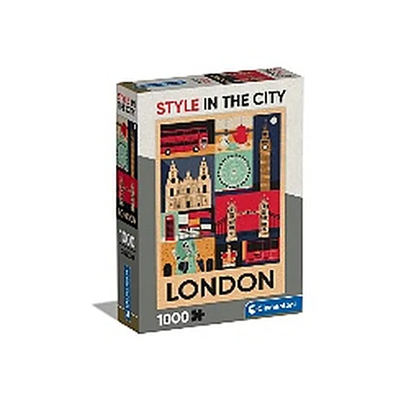 CLEMENTONI ROMPECABEZAS X 1000 PZAS. ESTILO EN LA CIUDAD DE LONDRES