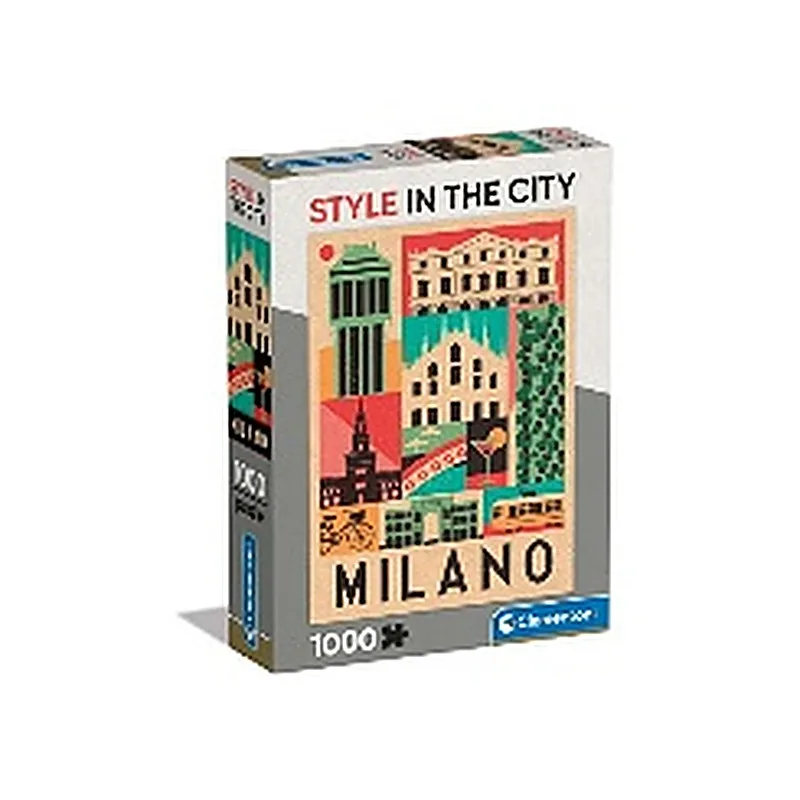 CLEMENTONI ROMPECABEZAS X 1000 PZAS. ESTILO EN LA CIUDAD DE MILAN.