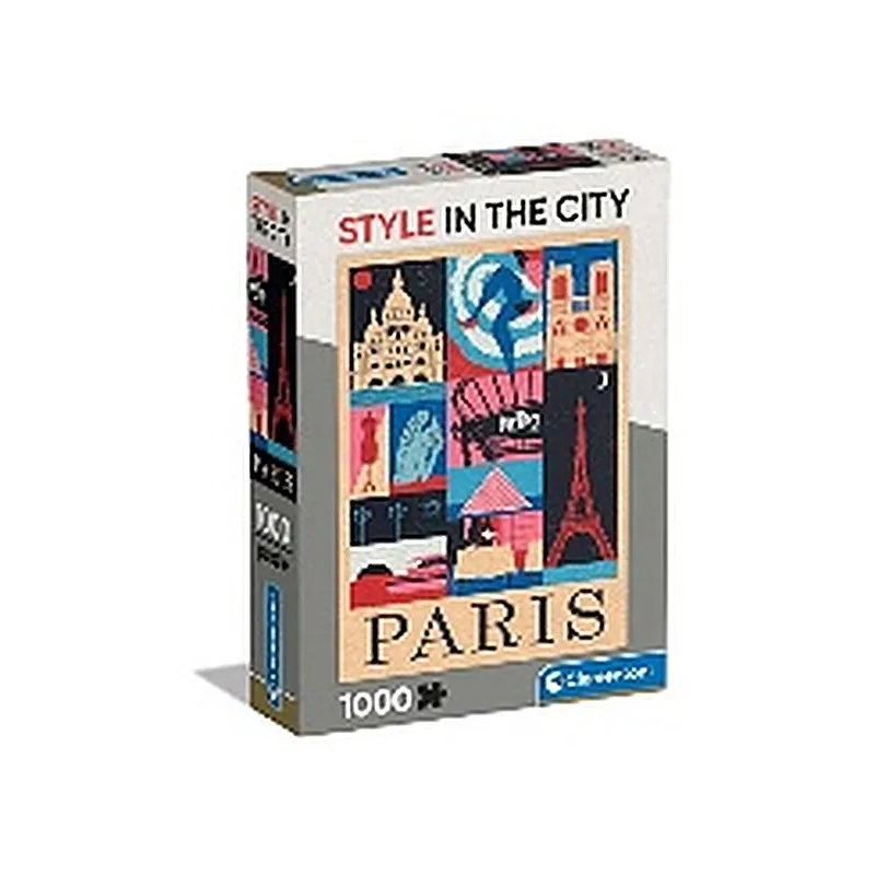 CLEMENTONI ROMPECABEZAS X 1000 PZAS. ESTILO EN LA CIUDAD DE PARIS.