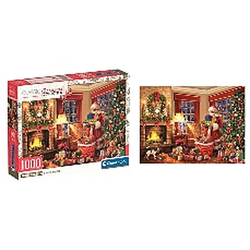 CLEMENTONI ROMPECABEZAS X 1000 PZAS. LA VISITA DE SANTA CLAUS.