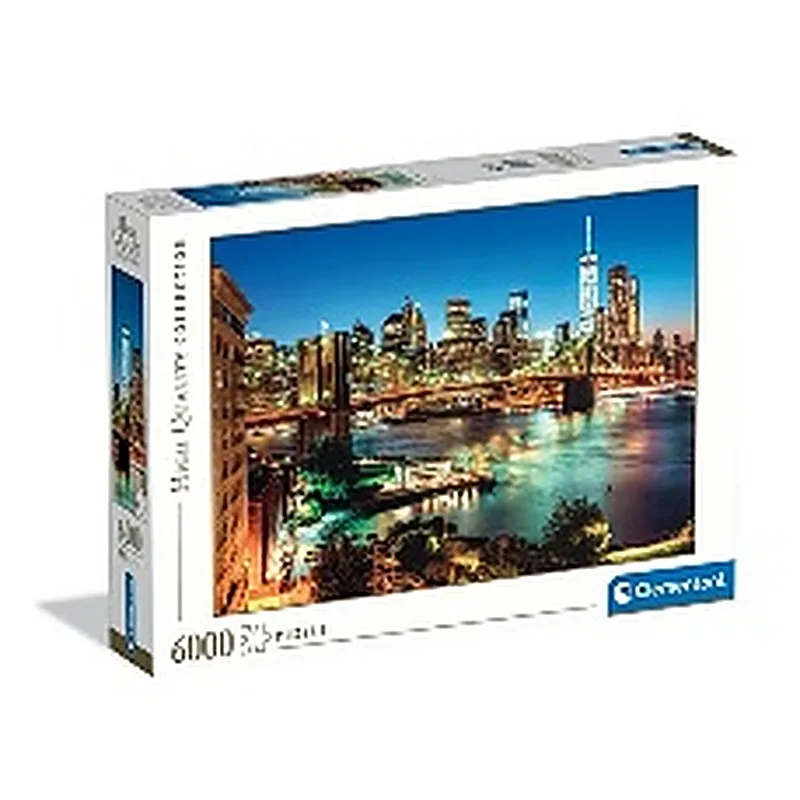 CLEMENTONI ROMPECABEZAS X6000 PZAS- HQC "BROOKLYN BRIDGE LIGHTS" 2025-COMPACT BOX.