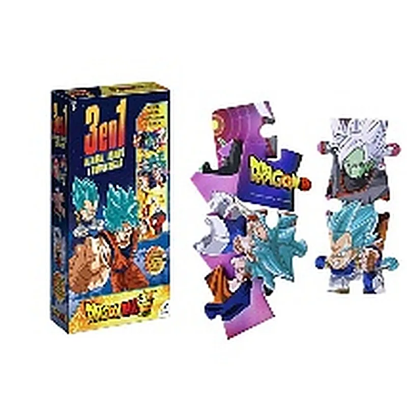 DRAGON BALL SET DE JUEGOS EN 3 EN 1 (MEMORIA, DOMINO,ROMPECABEZAS)