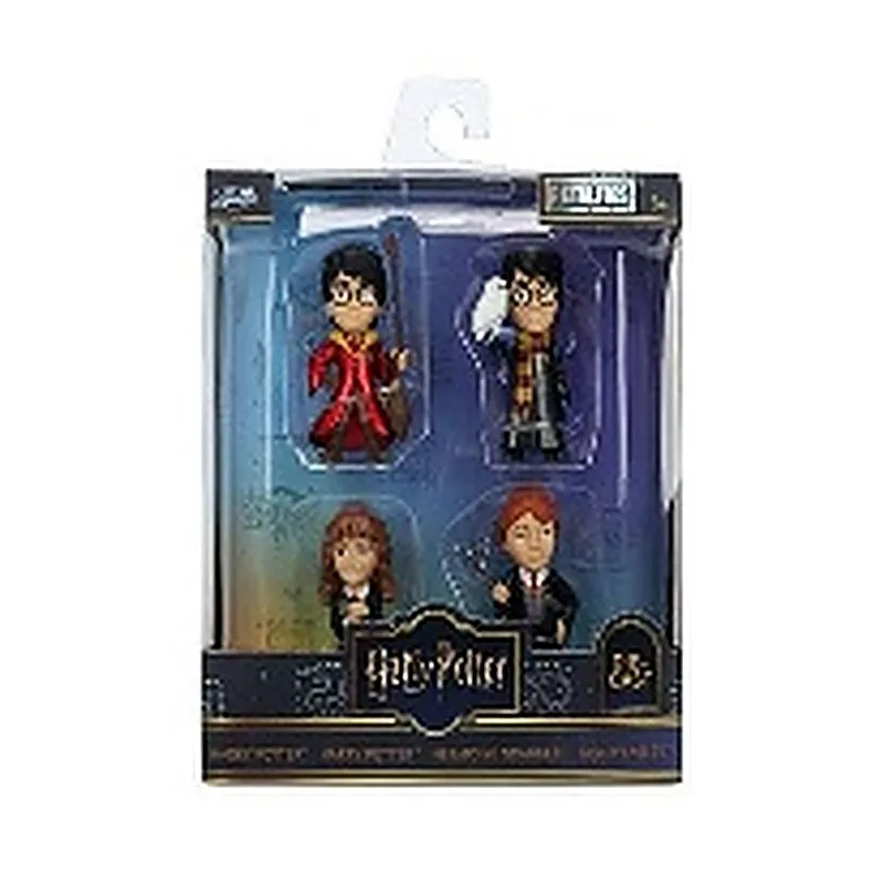 HARRY POTTER PACK X4 FIGURAS DE METAL 2.5"