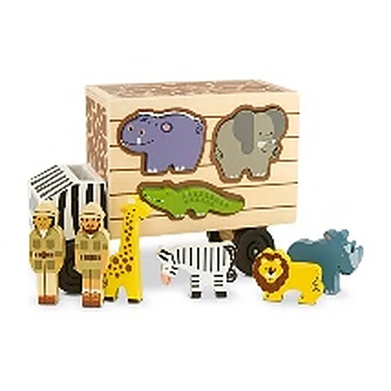 MELISSA AND DOUG CAMION SAFARI DE MADERA