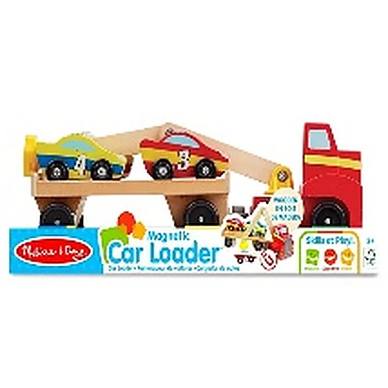MELISSA AND DOUG CAMION TRANSPORTADOR DE AUTOS MAGNETICO