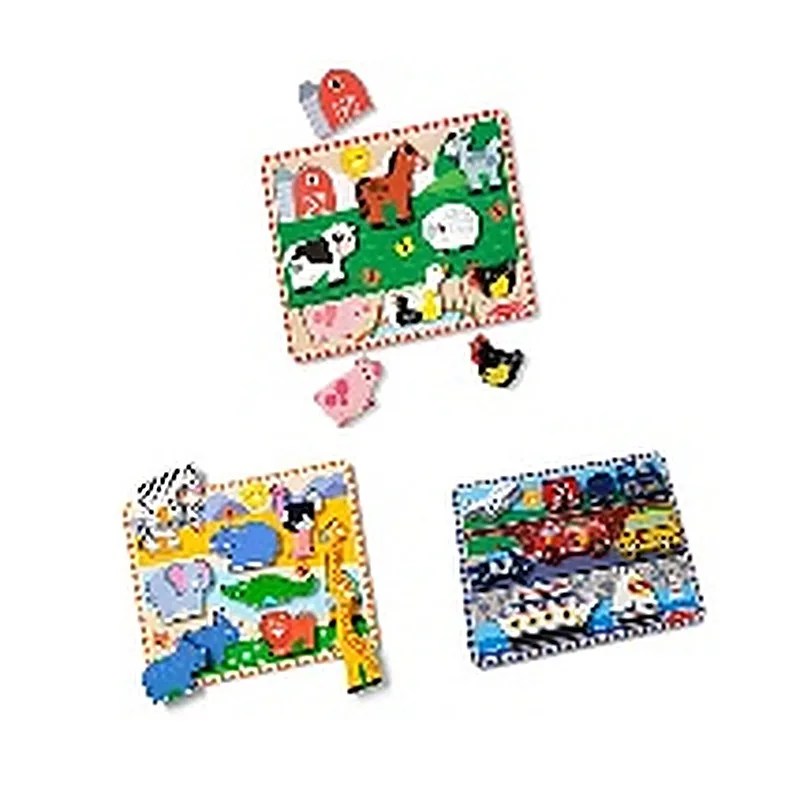 MELISSA AND DOUG PUZZLES ENSAMBLABLES DE PIEZAS GRUESAS