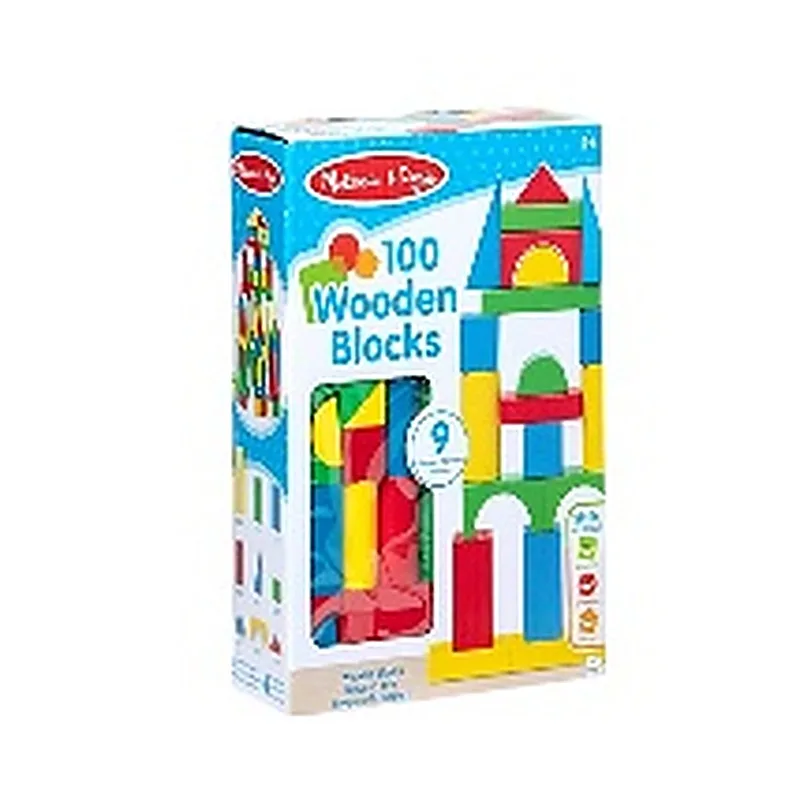 MELISSA AND DOUG SET 100 BLOQUES DE MADERA