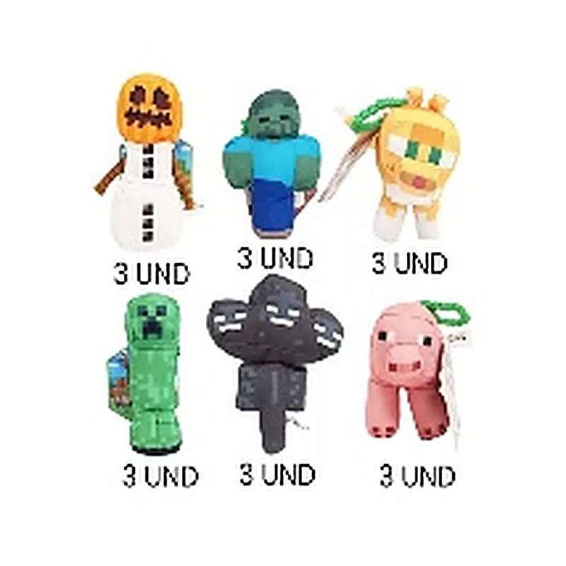 MINECRAFT PELUCHE CON CLIP