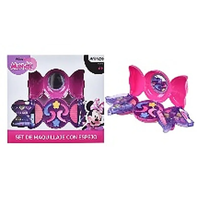 MINNIE DISNEY SET DE MAQUILLAJE CON ESPEJO