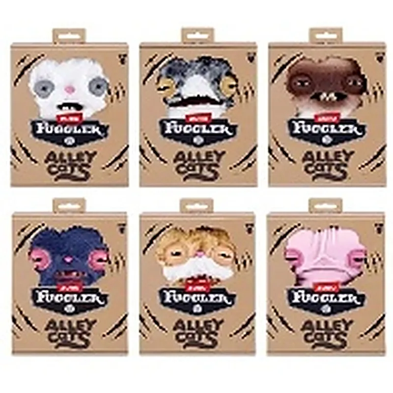 PELUCHE 22CM CATS ASST FUGGLER