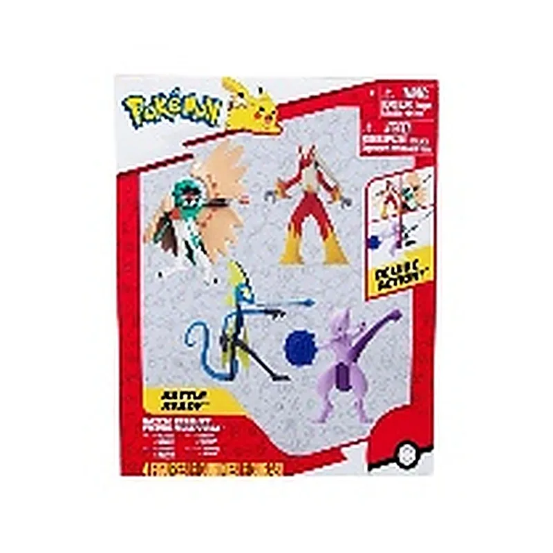 POKEMON PACK X4 FIGURAS MEWTWO, BLAZIKEN, INTELEON, DECIDUEYE