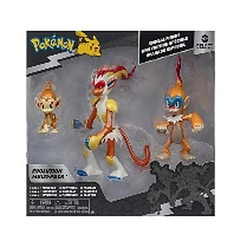 POKEMON SET DE 3 FIGURAS EVOLUCION CHIMCHAR