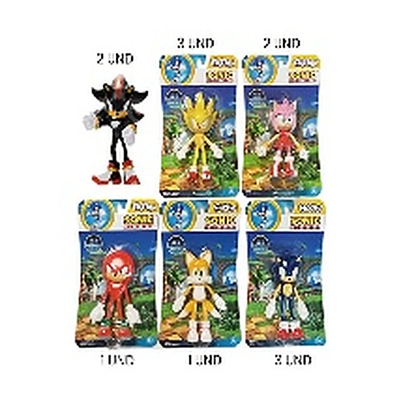 SONIC FIGURA 12 A 13 CMS DE GOMA FLEXIBLE