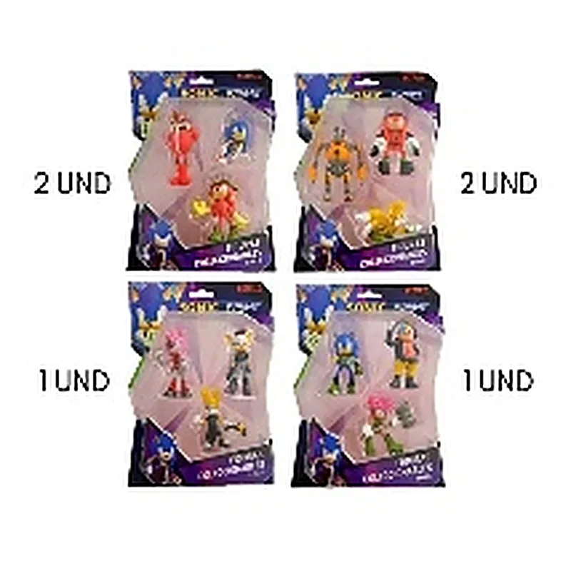 SONIC PACK 3 FIGURAS DE 7 CMS