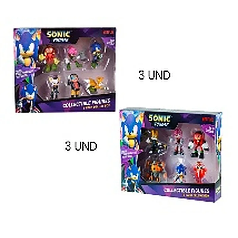 SONIC PACK 8 FIGURAS DE 7 CMS