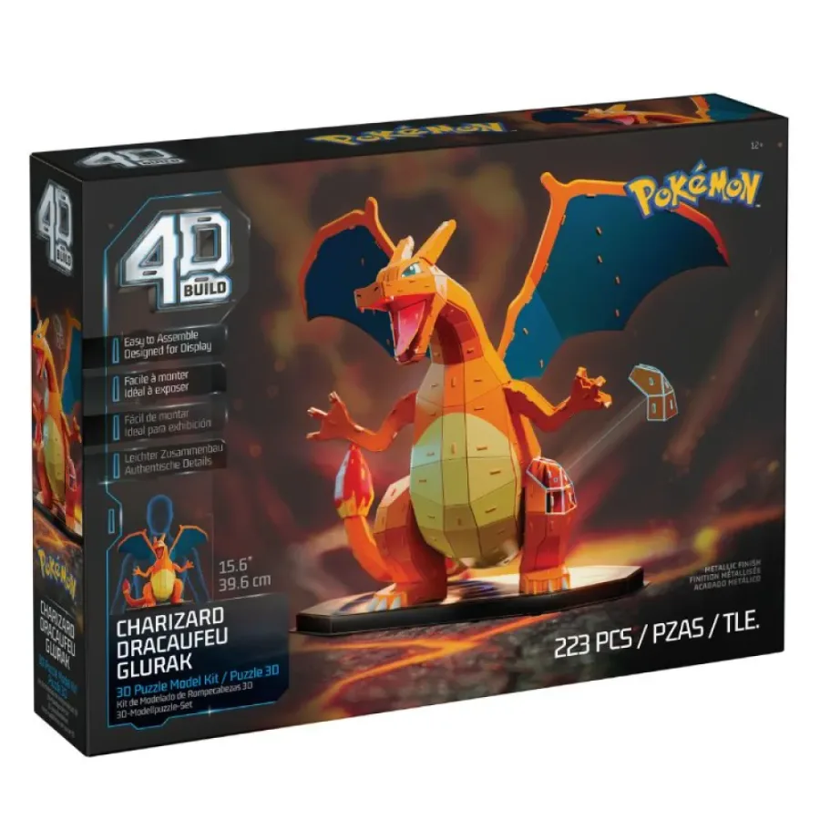 POKEMON ROMPECABEZAS 4D CHARIZARD BUILD - foto de producto - foto 3